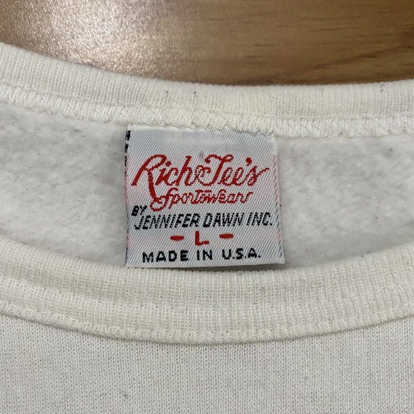 Vintage New Orleans Bourbon St French Quarter 80s Saxophone Cap Sleeve Shirt L - Picture 3 of 5